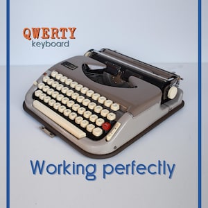 CUSTOM COLORS AVAILABLE - Duo Colored Beige Princess Typewriter - Professionally Serviced - Guaranteed Quick Delivery