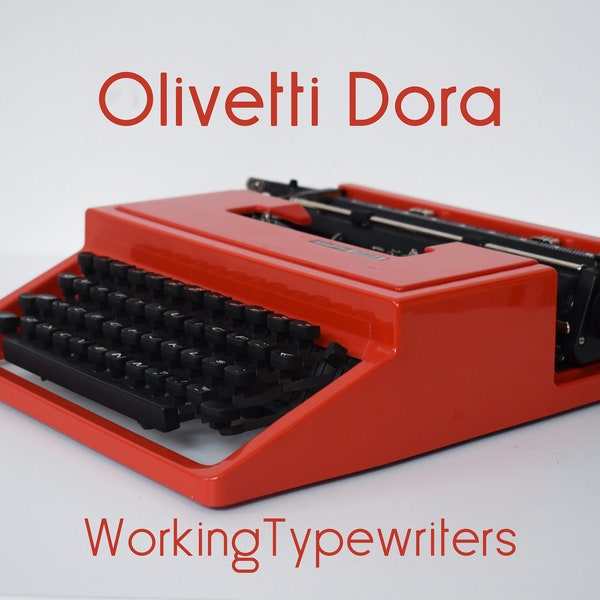 Professionally Serviced - Red Olivetti Dora - Working Perfectly