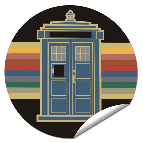 The 13th Doctor Tardis Doctor Who 3 Sticker Decal Macbook Laptop Decal Nerd Gift Geek Craft