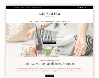 Minimalism Kadence Child Theme - Small business website - Entrepreneur - Blog, Shop, Woocommerce website - E-commerce Wordpress