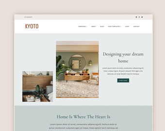 Home Decor WordPress Theme Blogger - WordPress Theme for Coaches, Agencies, Shop theme - WordPress ECommerce - Kadence Child Theme - KYOTO