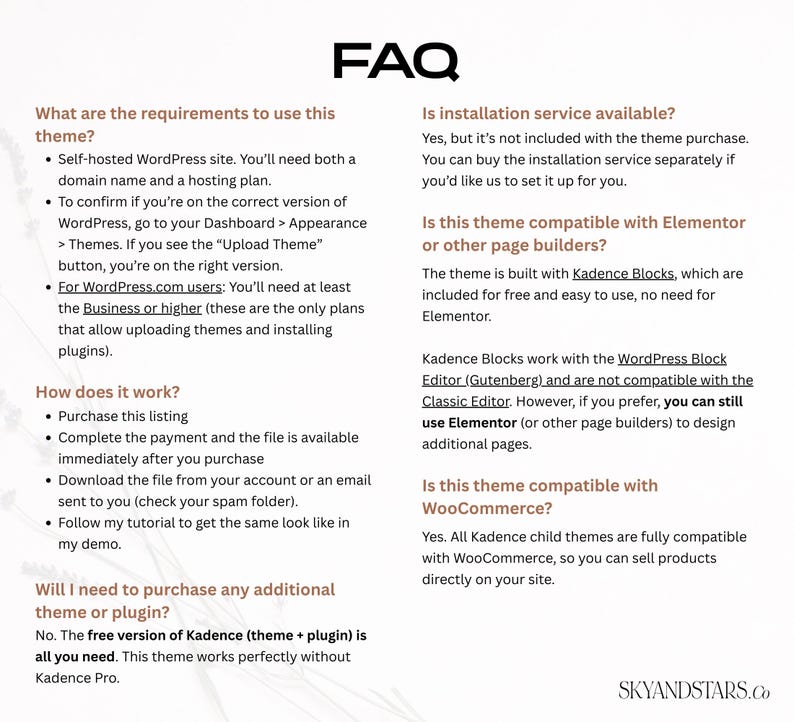 Food Blog WordPress Theme - Kadence Child Theme for Recipes & Food Blogging - WooCommerce Ready - Mobile Responsive image 8