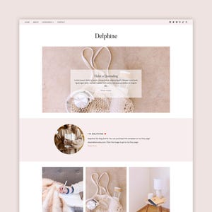 Soft Pink Blogger Template| Feminine Blogspot Theme with Grid Layout | Mobile Responsive Design