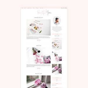 Tema WordPress, Modelo de Blog Minimalista e Simples - Tema Filho Genesis - Yoon