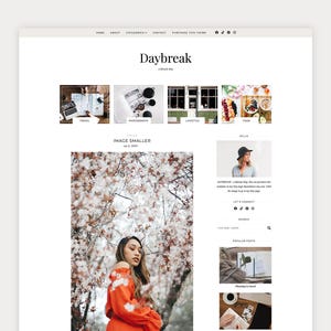 Daybreak - Plantilla prediseñada para Blogger - Plantilla para Blogspot - Tema adaptable para Blogger móvil