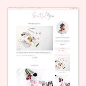 Wordpress Theme Blog & Genesis Child Theme, Wordpress Template - YOON