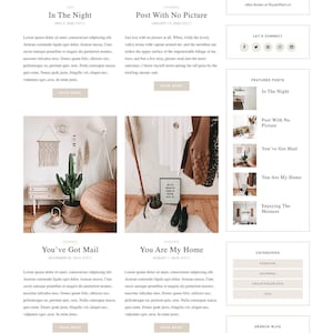 Pastel Feminine Wordpress theme Pink Wordpress Template Genesis child theme Blog template CALLA image 2