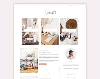 Feminine Wordpress theme - Genesis child theme - Simple Blog Theme - ISABEL