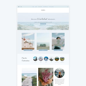 Travel WordPress Blog Kadence Theme - Wordpress Template for Travel Bloggers, Creators, Lifestyle, Mommy bloggers - Sora Wordpress