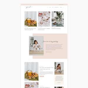 Tema feminino para blog WordPress, ideal para blogueiras de estilo de vida e viagens, tema filho Kadence | Peach