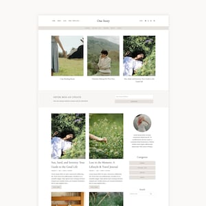 Minimal WordPress Blog Template: Kadence Child Theme for Lifestyle, Mommy bloggers, or Book Bloggers