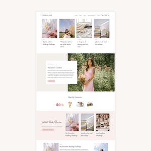 Pink WordPress Kadence Theme for Bloggers, Shops, and WooCommerce Template - Coraline WordPress Blog Theme