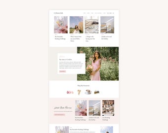 Pink WordPress Kadence Theme for Bloggers, Shops, and WooCommerce Template - Coraline WordPress Blog Theme