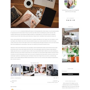 Premade Blogger Template Responsive Blogspot Template Blog Theme MARU image 3