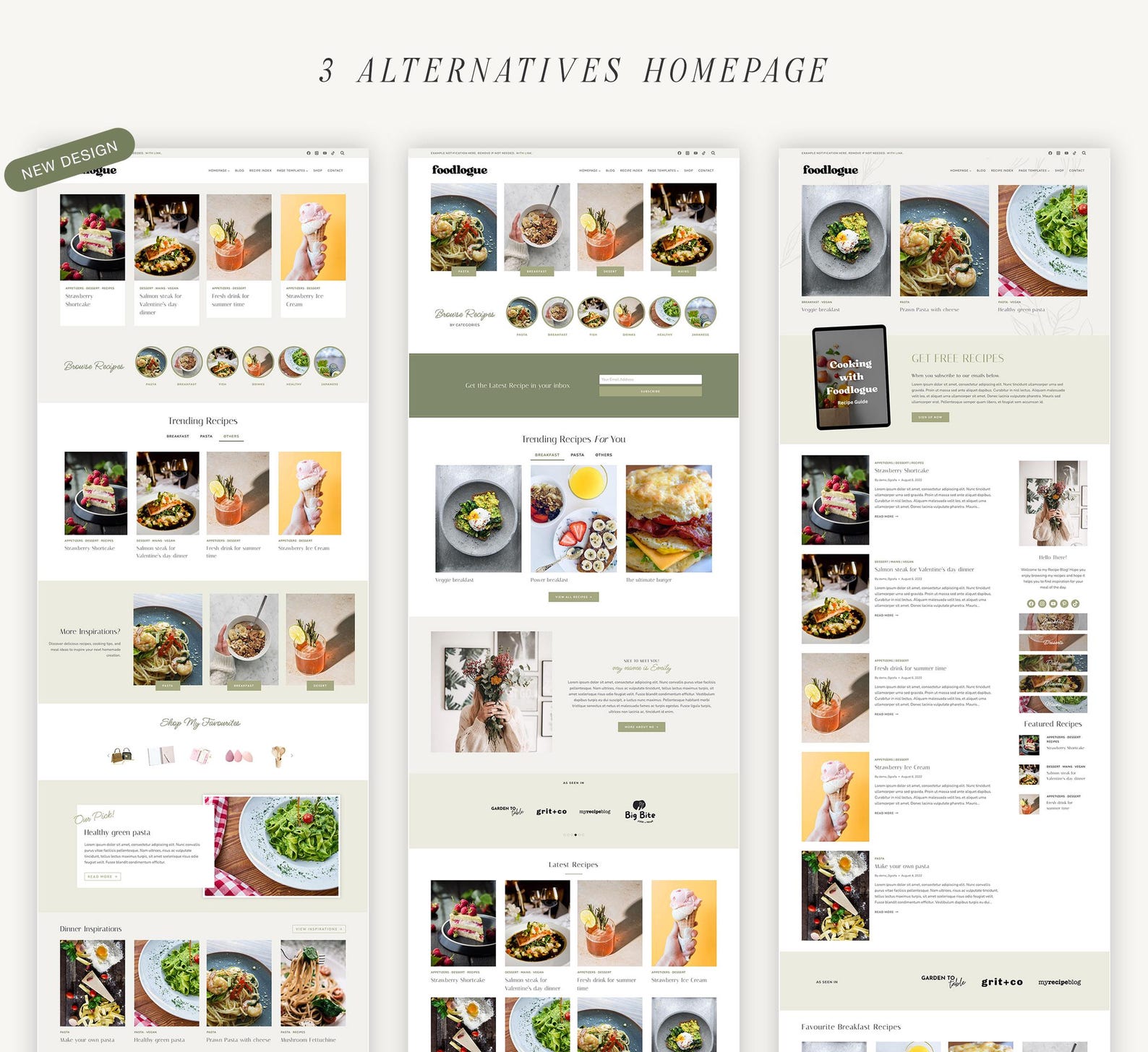 Food Blog Wordpress Theme - Kadence Child Theme for Recipes & Food ...