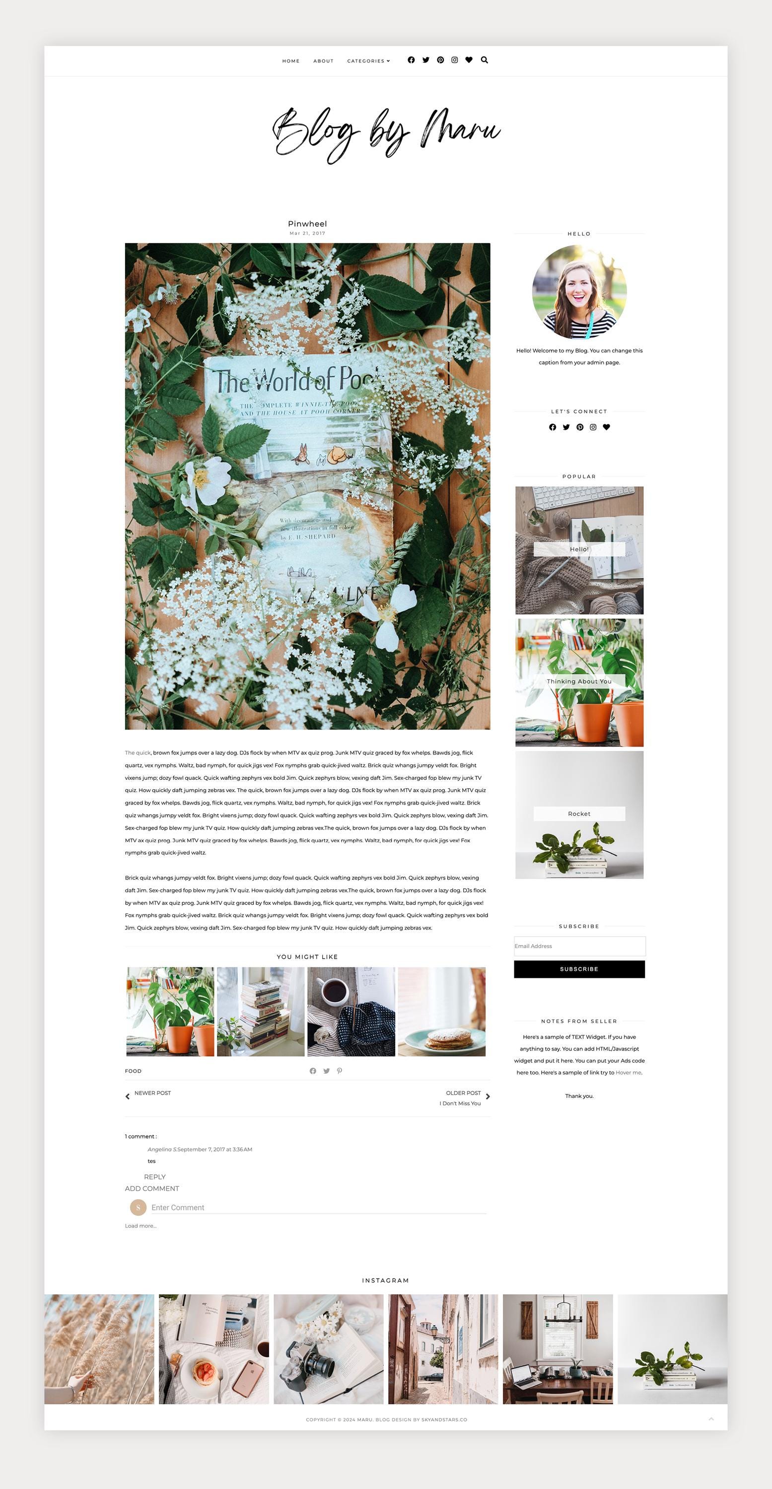 Magazine Blogger Blogspot Template - Grid Blogger Template - Responsive ...