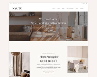 Tema WordPress per blogger di arredamento e interior design - Tema WordPress per coach, agenzie, negozi - Tema figlio Kadence - Kyoto