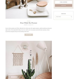 Pastel Feminine Wordpress theme Pink Wordpress Template Genesis child theme Blog template CALLA image 3