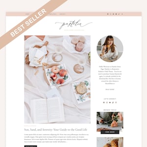 Pink Feminine Wordpress theme - Pastel Pink Wordpress Template - Kadence child theme - Minimal and Simple Blog Design - Pastelia
