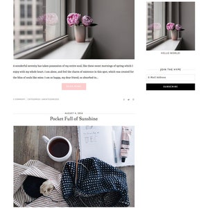 Wordpress Theme for Genesis Framework Wordpress Blog Theme Minimal Blog Theme Wordpress Template LOVELY image 2