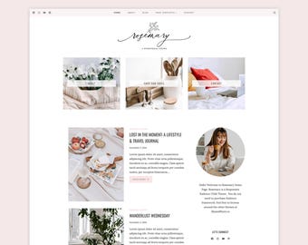 Tema femenino de WordPress para bloggers de estilo de vida - Rosemary