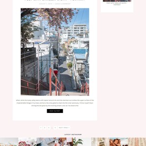 Wordpress Theme Blog & Genesis Child Theme, Wordpress Template, Feminine Wordpress Theme, Pink Wordpress Blog Theme DREAMS image 2