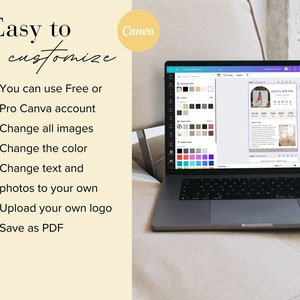 1 Page Yellow Media kit Canva Template,Instagram media kit Canva, Influencer Rate Sheet Tiktok rate card Blogger Press Kit,Youtube media kit image 4