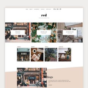 RED Blogspot Template, Blogger Template - Mobile friendly Responsive Blogger Template - Minimal Blogger theme