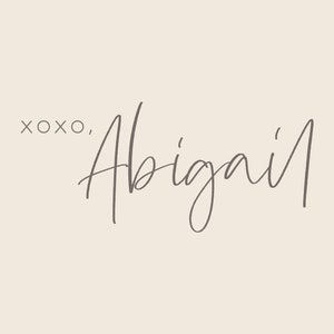 Blog signature, Post signature, Email signature, Handwritten logo, wordpress signature, blogger signature - Abigail