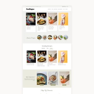 Food Blog WordPress Theme - Kadence Child Theme for Recipes & Food Blogging - WooCommerce Ready - Mobile Responsive