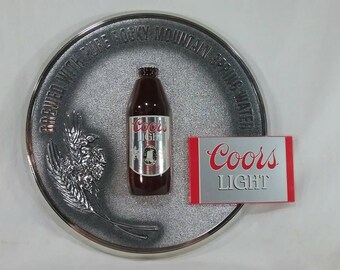 Vintage Coors light beer bottle sign