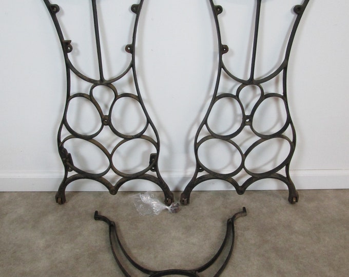 Vintage Cast Iron Sewing Machine Table Base Etsy