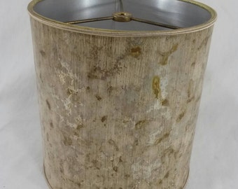 Vintage small stiffel metallic lamp shade retro mid century