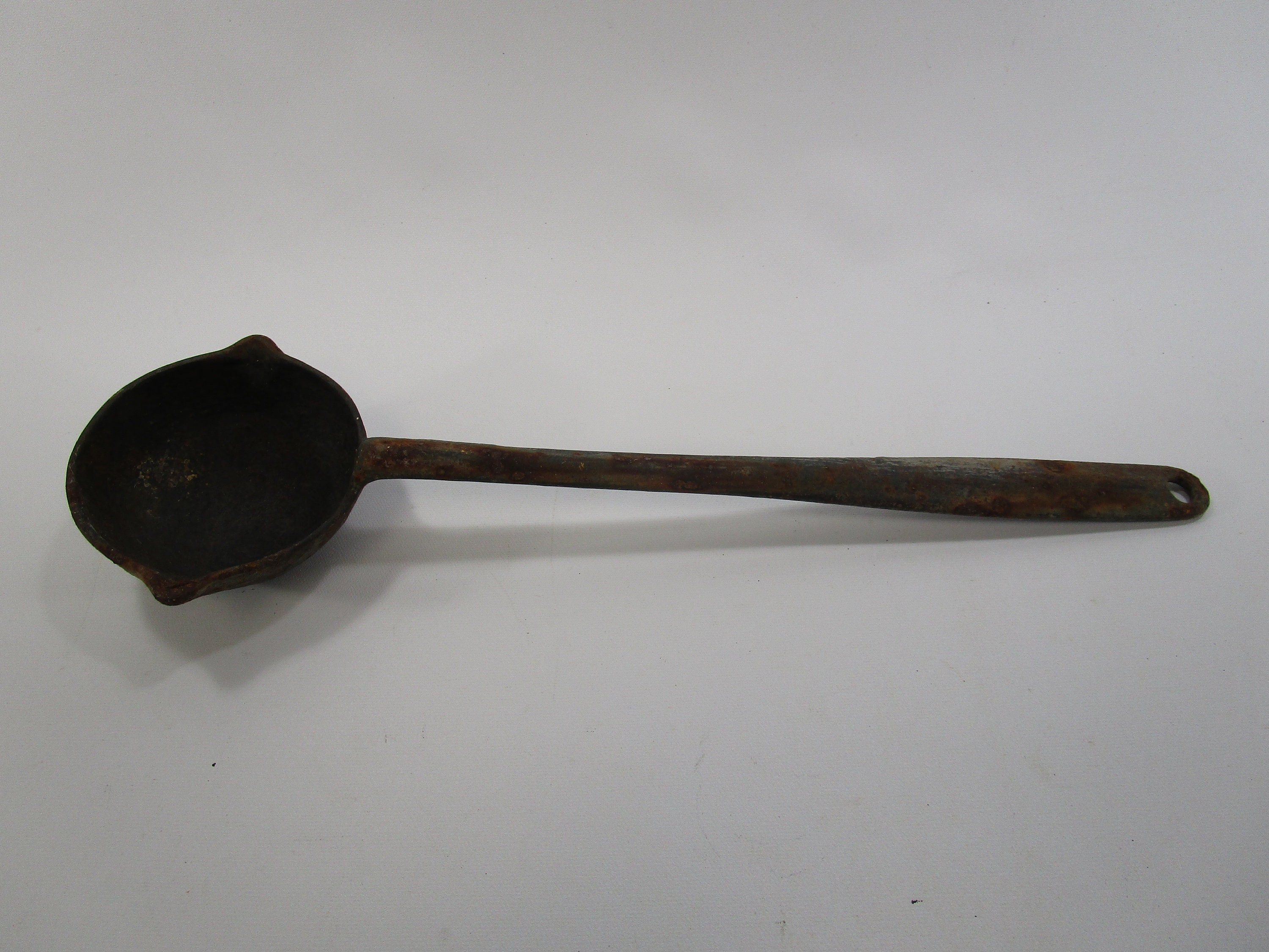 Vintage Style Colonial hand wrought iron Ladle Dipper Cupboard Candle Holder 