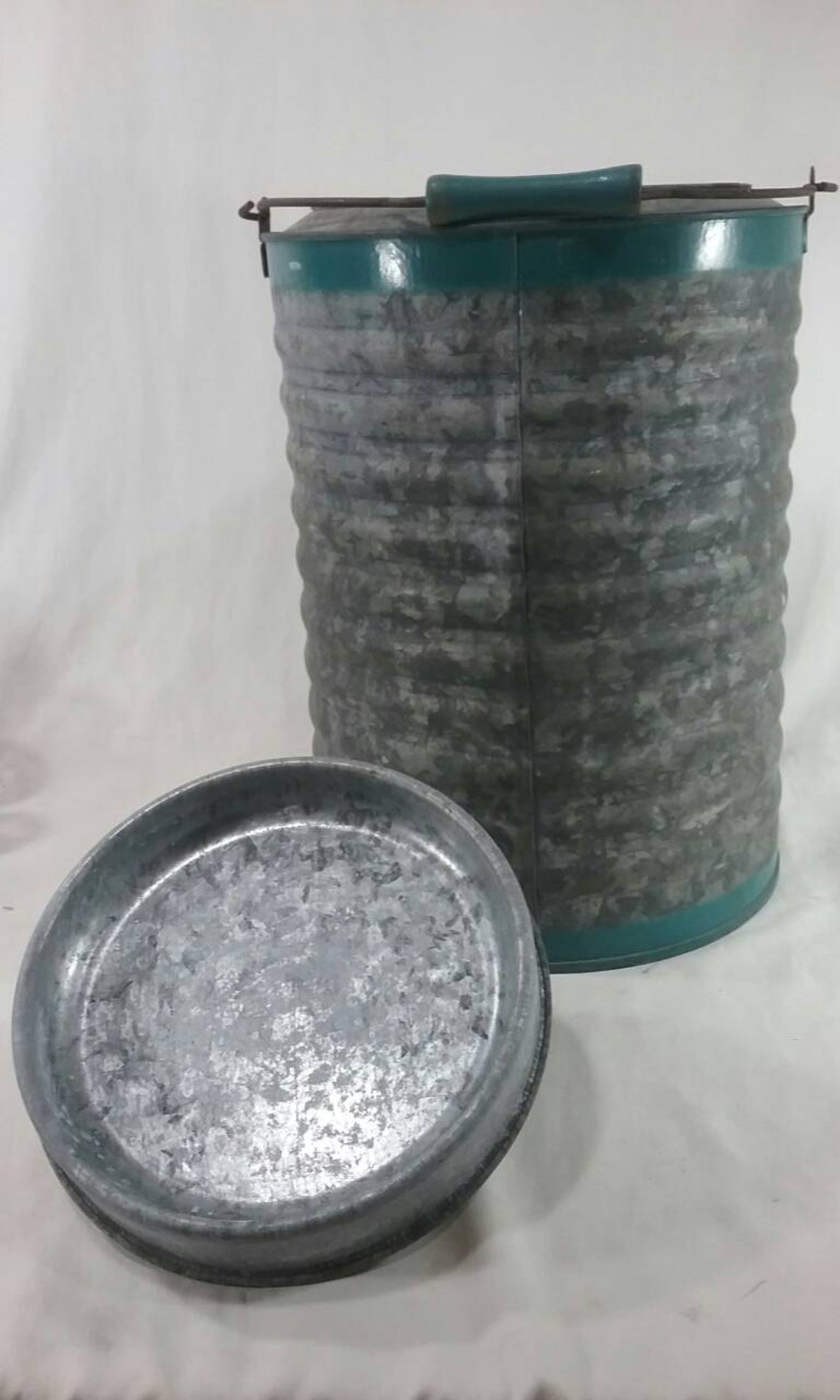 Vintage Arctic Boy Water Cooler Galvanized Metal Etsy