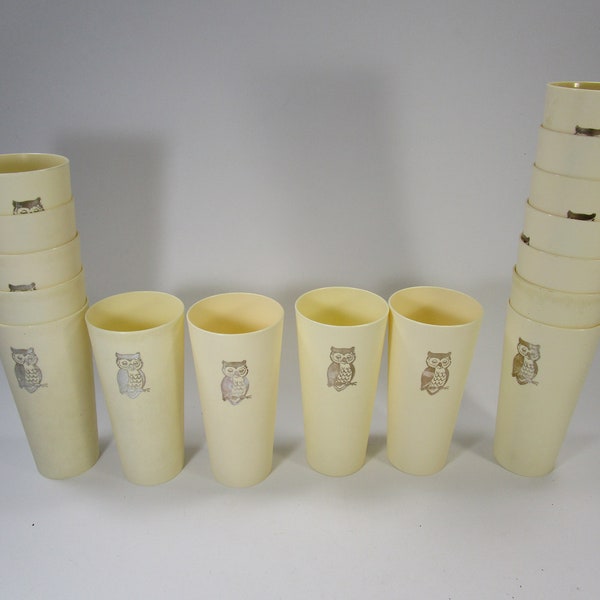 Plastic Owl Cups Etsy