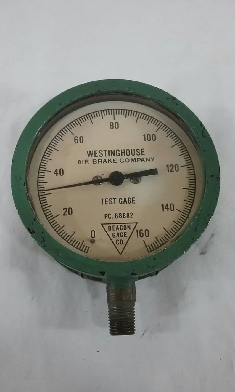 Vintage Westinghouse Air Brake Company Pressure Gauge Etsy