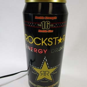 Vintage Rockstar energy Drink motion lamp