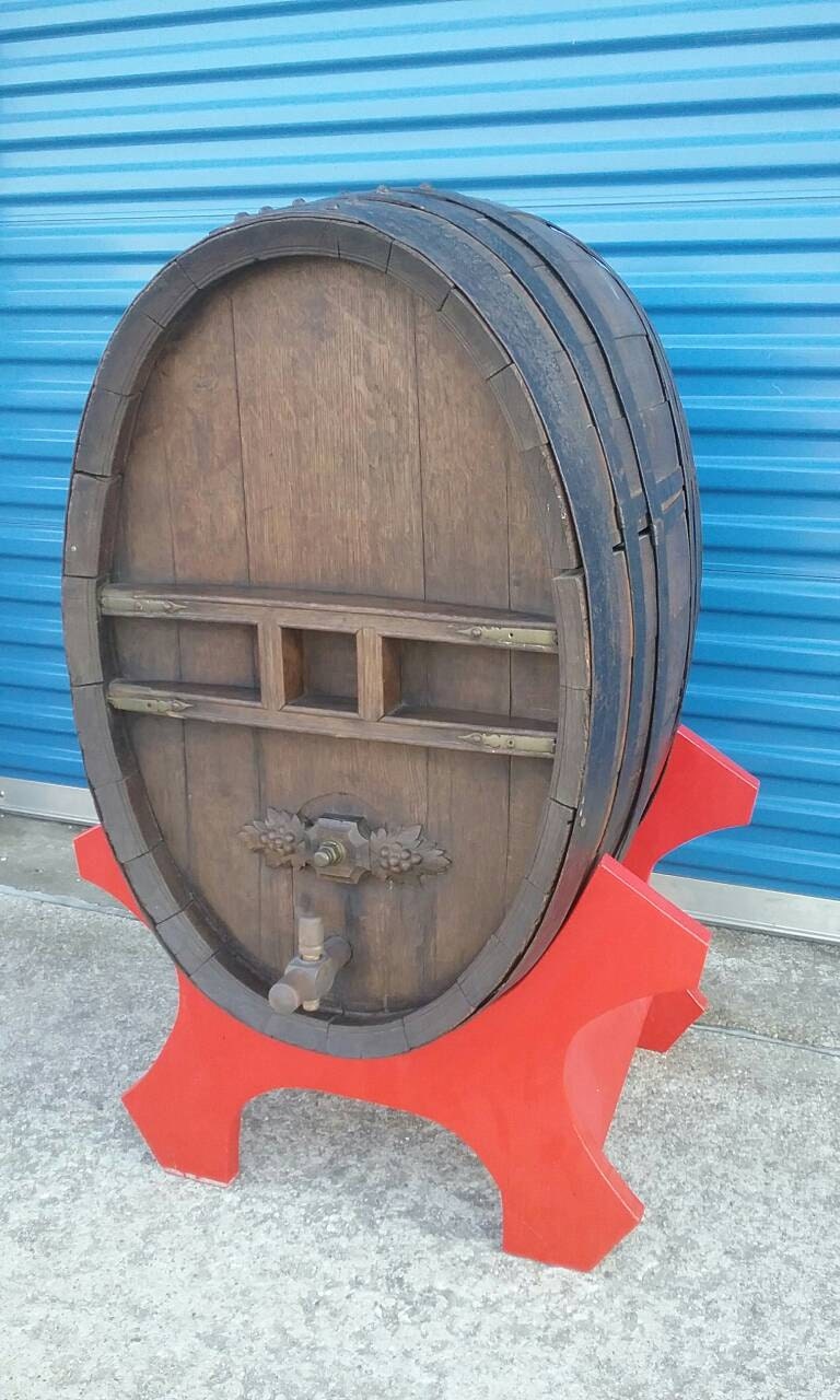 Authentic large old oval wine cask barrel whiskey beer vintage Etsy
