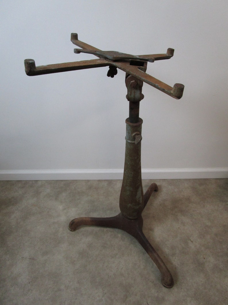 Antique cast iron drafting stand table Etsy