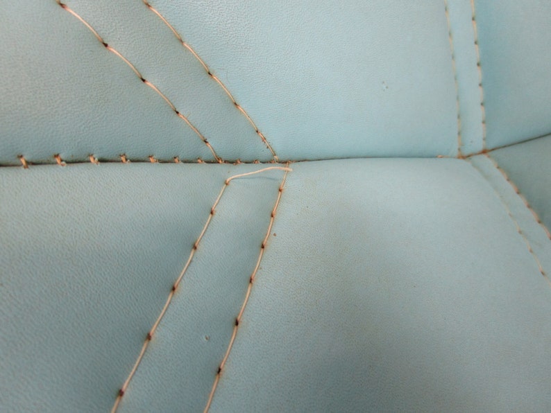 Vintage Blue Saucer Chair