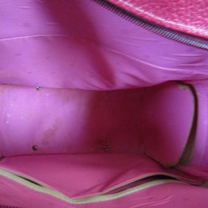 Vintage pink royal traveller samsonite soft suitcase retro mid century image 3