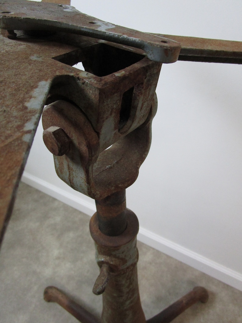 Antique cast iron drafting stand table Etsy