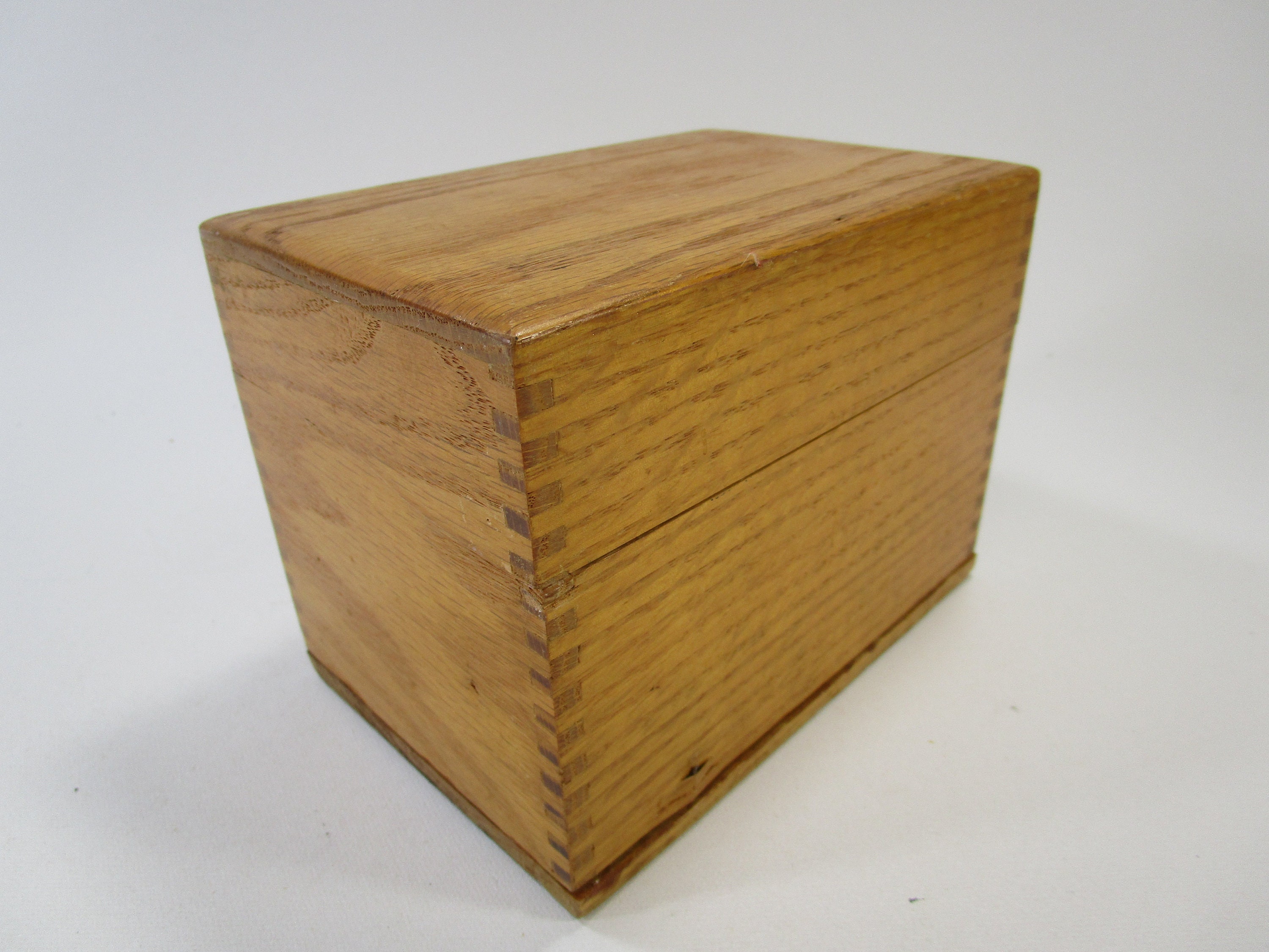 Oak Wood Recipe Box - Tyler Morris Woodworking