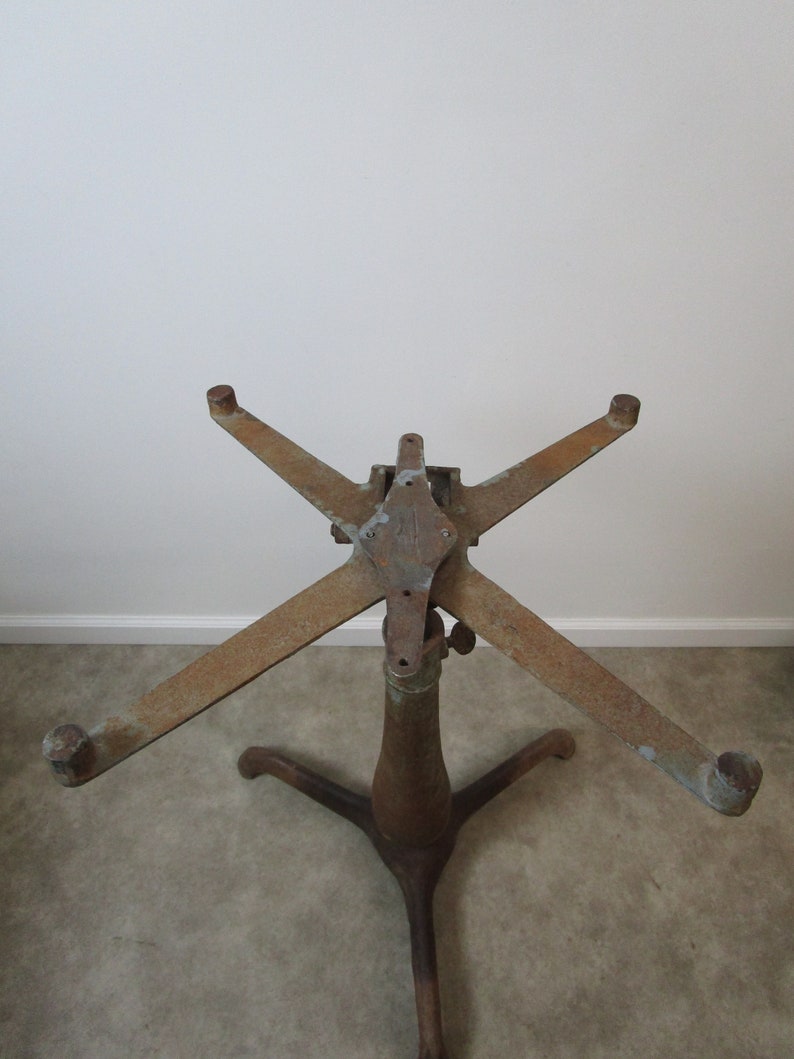 Antique cast iron drafting stand table Etsy