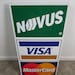 Vintage Flange Visa Mastercard Novus Credit Card Store Sign - Etsy