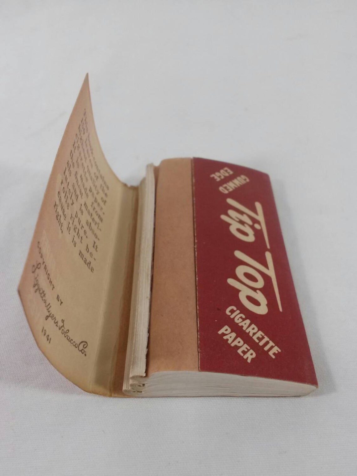 Vintage Tip top tobacco rolling papers cigarette Liggett Myers Etsy