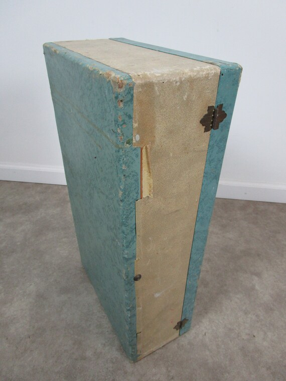 Retro vacationer seafoam green luggage suitcase - image 7