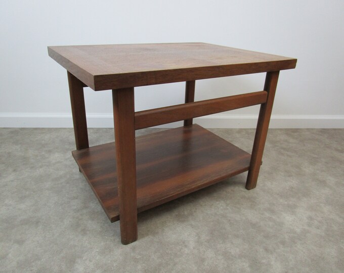 Mid Century Virginia Maid by Lane End Table Walnut Vintage 122305 Etsy