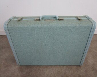 Retro Royal Traveler seafoam green luggage suitcase